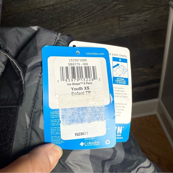 Columbia NWT Ice Slope II Pant Waterproof Ski Snow Pants Camo Youth XS - Picture 7 of 10